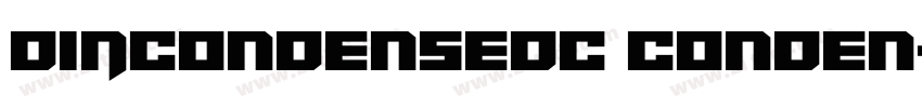 DINCondensedC Conden字体转换